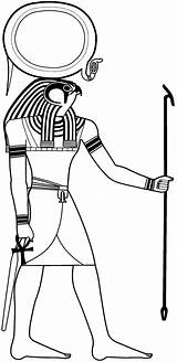Coloring Egypt Ancient Statue Symbol Egyptian Pages Wecoloringpage Man Gif sketch template