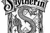 Potter Harry Slytherin Crest sketch template