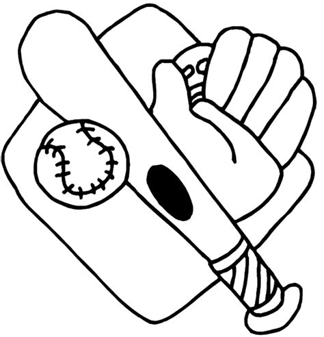 baseball glove drawing clipart