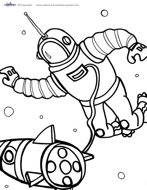 printable space coloring page  coolest  printables