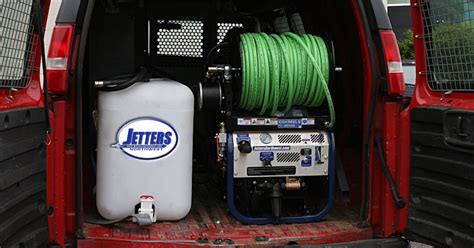 van mounted jetter saves valuable time   job site cleaner