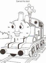 Thomas Coloring Pages Dots Connect Train Tank Preschool Dot Activities Birthday Colouring Disney Friends Gif Color Printable Kids Cars sketch template