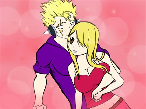 lucy x laxus by forok on deviantart