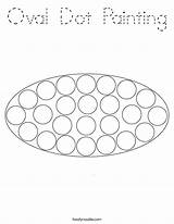 Oval Dot Painting Coloring Preschool Crafts Twistynoodle Craft Activities Kids Noodle Shapes School Toddler Built California Usa sketch template