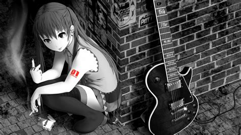 anime girl guitar wallpapers wallpaper cave
