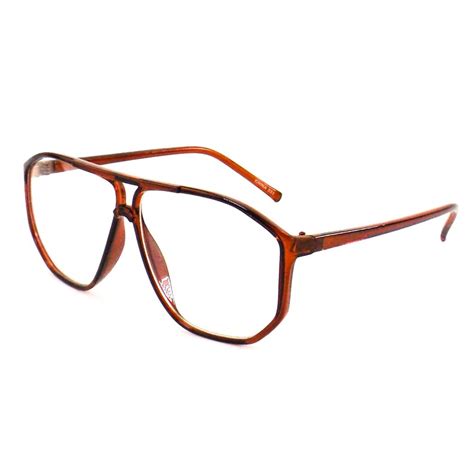 90s fake eyeglasses clear lens glasses aviators oversize etsy