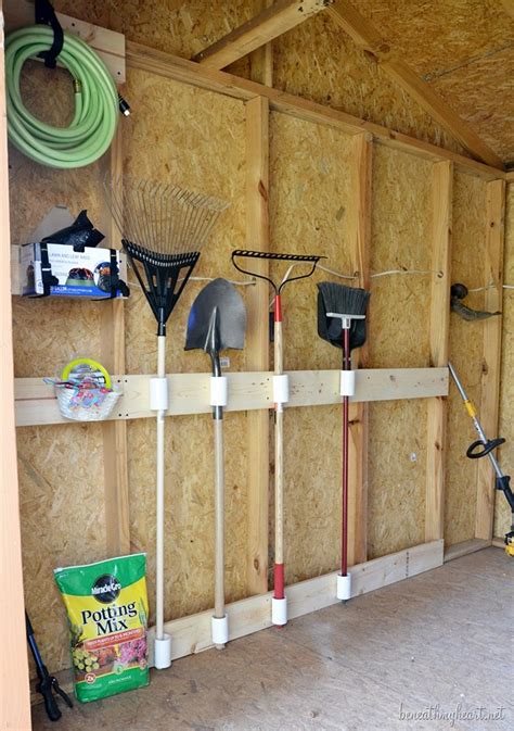 tool shed makeover  diy beneath  heart