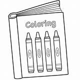 Coloring Book Pages Books School Back Preschool Crayon Color Worksheets Crayons Printable Cover Colouring Kids 100th Open Clipart Kindergarten Getdrawings sketch template