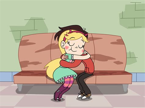 star butterfly and marco diaz are heartwarming hug by deaf machbot on