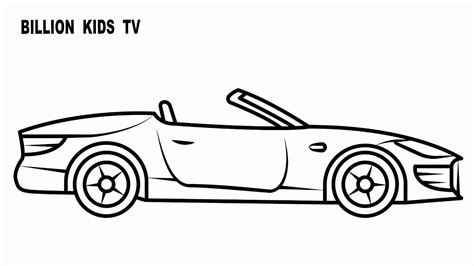 convertible car coloring pages monaicyn kitchen ideas