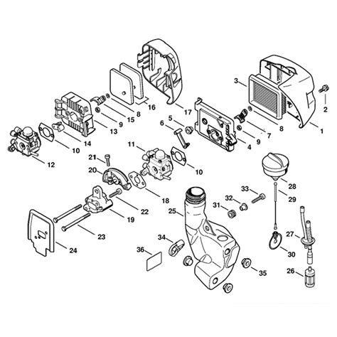 diagram stihl  parts schematic