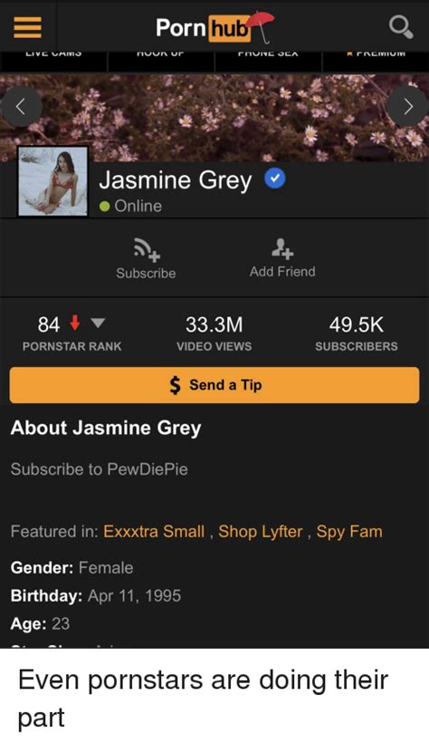 Rn Hu6 Jasmine Grey Online Subscribe Add Friend 84 Pornstar Rank 333m
