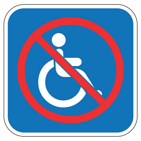 handicap wheelchair logo sign      operationalsignagecom