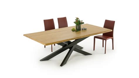 connor wood crossed leg dining table youtube