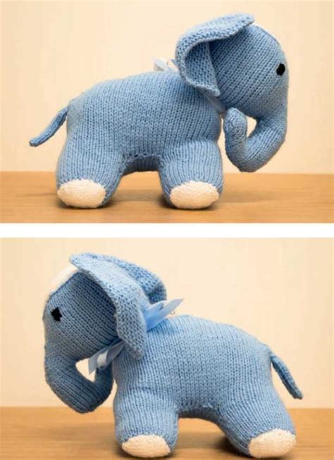 animal toy knitting pattern   elephant knitting bee