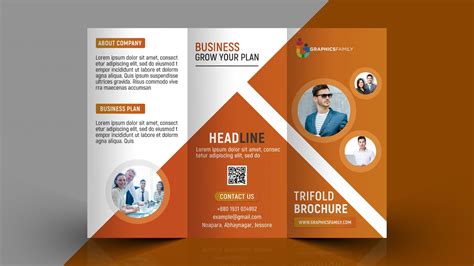professional tri fold brochure template graphicsfamily