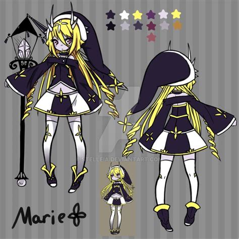 Marie Oc Sheet By Stelleia Character Design Inspiration