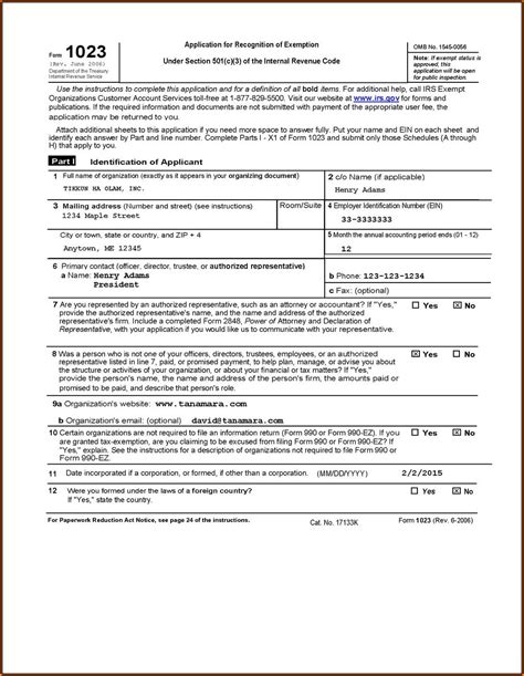 501c3 Form Sample Form Resume Examples Wrypblp24a