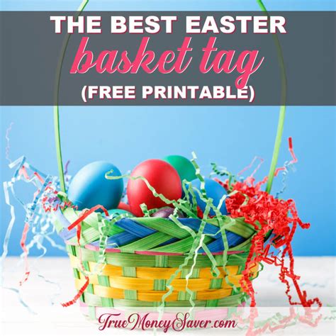 easter basket tags printable    story  year