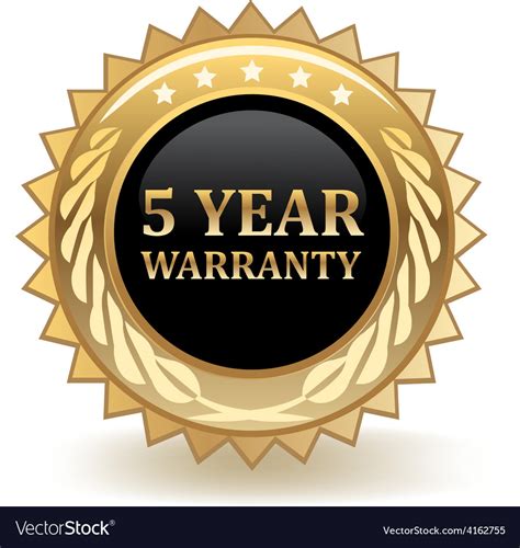 year warranty royalty  vector image vectorstock