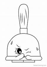 Coloring Pages Plunger Shopkins Peta Kids Printable sketch template