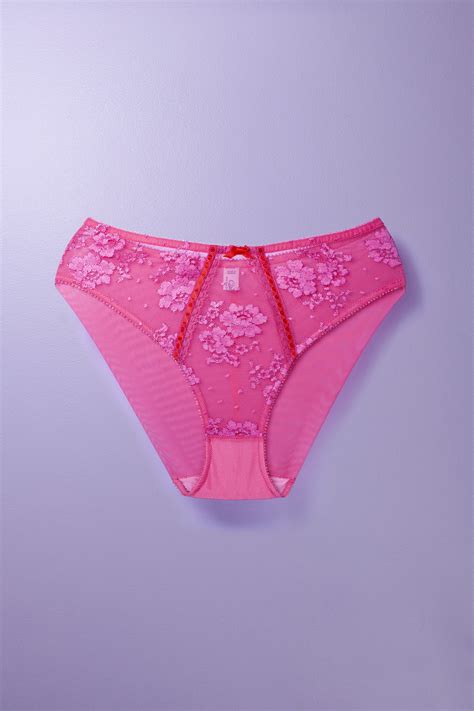 924 bright pink lace high panties cadolle