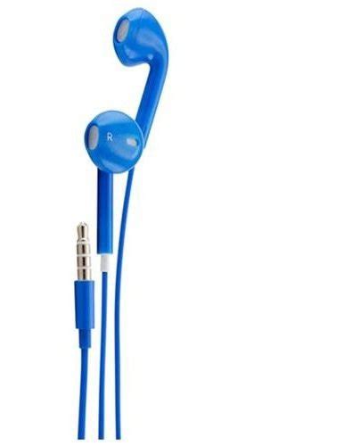 blue stereo earpods earbuds earphones headphone headset  mic  remote  apple ipad
