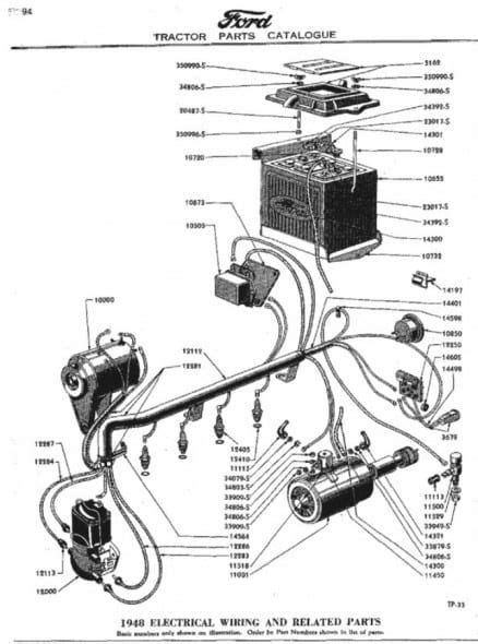 ford jubilee tractor wiring diagram  ford tractor ford tractors tractors