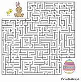 Easter Mazes Labyrint sketch template