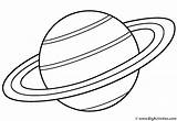 Coloring Saturn Planet Planets Pages Space Title Kids sketch template