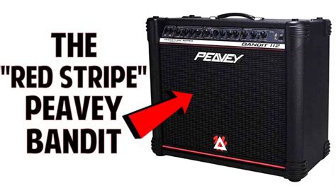 peavey bandit  amplifier   red stripe   bandit guitar gear reviews