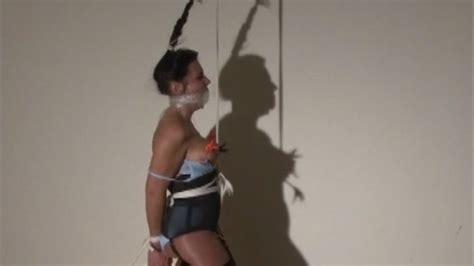 Hair Tie Crotch Rope Tape Gag High Heels And Clothes Pins Gina Rae