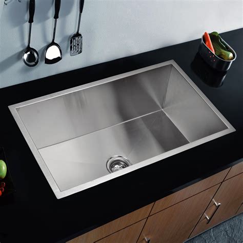 single bowl kitchen sink undermount single stainless steel rectangular