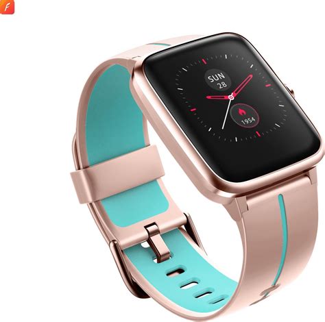 bolcom veryfit smartwatch pro  rozeblauw dames met gps hartslag sensor atm