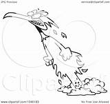 Phoenix Rising Ashes Outline Toonaday Illustration Cartoon Royalty Rf Clip 2021 sketch template