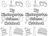 Science Notebook Cover Coloring Pages Template sketch template