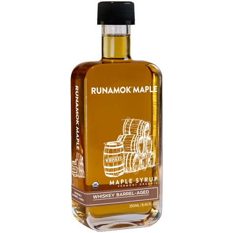 whiskey barrel aged maple syrup runamok maple