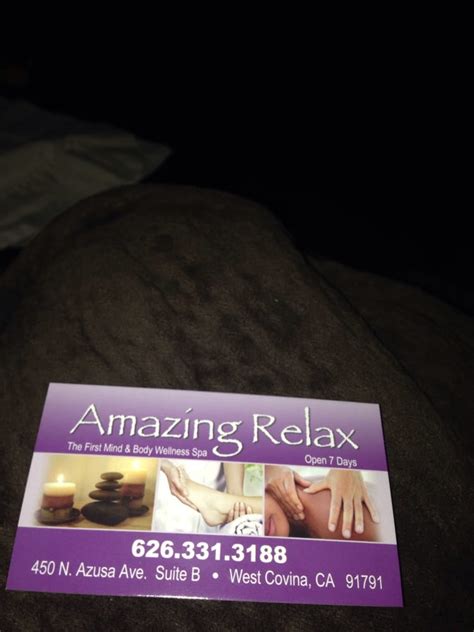 amazing relax massage west covina ca reviews  yelp
