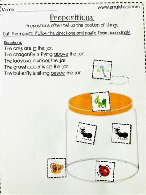 prepositions worksheet pack  wwwworksheetsenglishcom