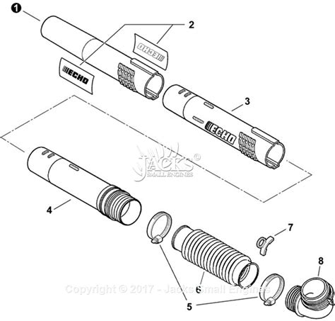echo pb  sn p p parts diagram  posi lock blower tubes