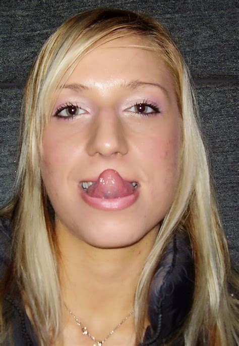 Long Tongue And Hot Girls Hot Blonde Tongue And Lollipop