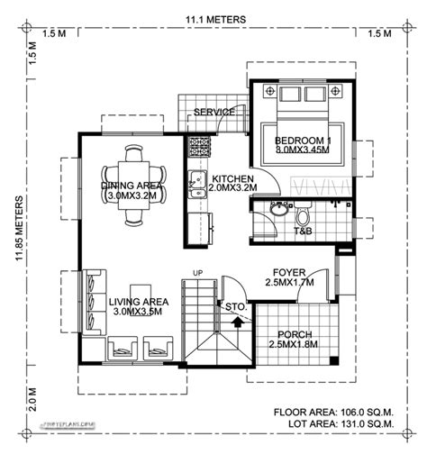 square meter house floor plan floorplansclick