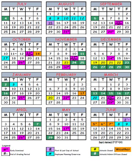 school calendar duval mycroschool