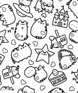 Coloring Pusheen Pages Printable Book K5 Worksheets sketch template