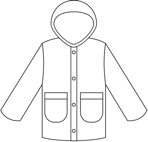 raincoat coloring page  printable coloring pages