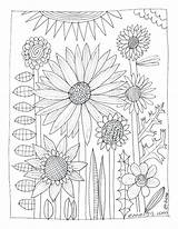 Coloring Pages Wildflowers Garden Flower Wildflower Japanese Adult Wild Book Color Getdrawings Printable Drawing Getcolorings sketch template