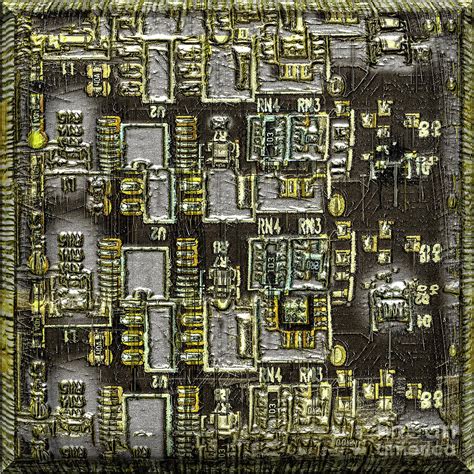 circuit board digital art  anthony ellis
