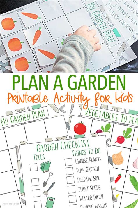 fun   kids  plan  garden  printable sunny day family