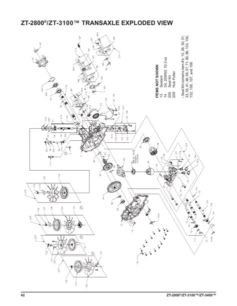 zt  zt  transaxle exploded view cub cadet zt  user manual page