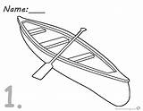 Canoe Paddle Canoeing sketch template